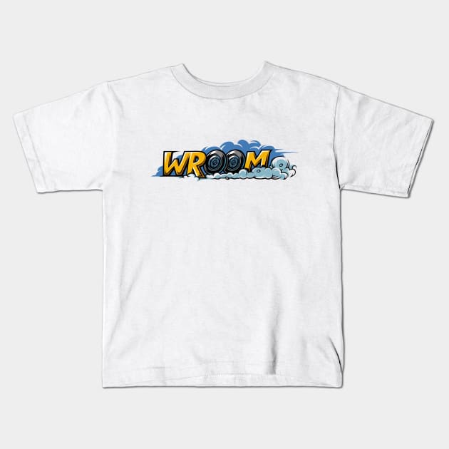 Wheel Drift Kids T-Shirt by M2M